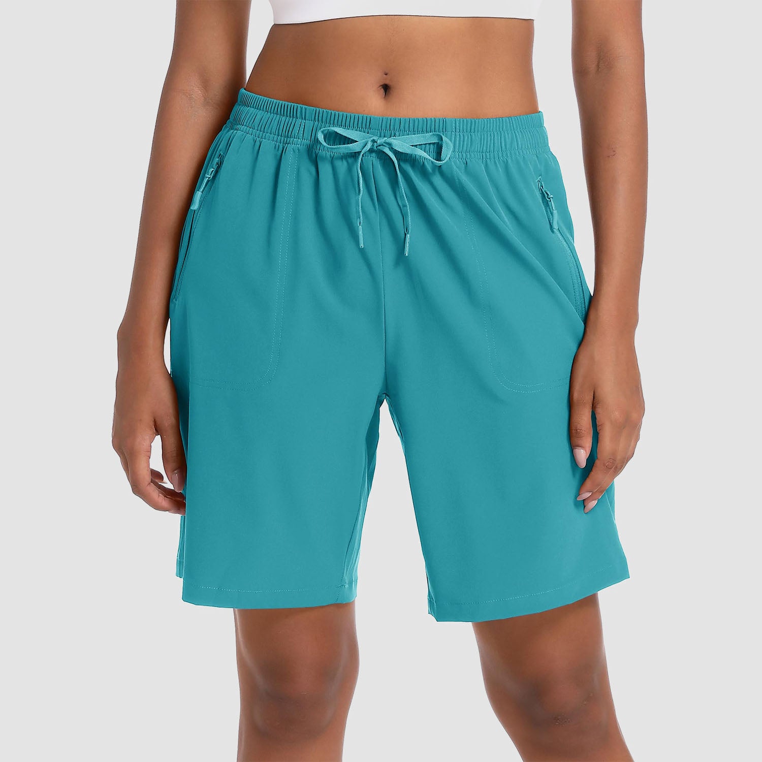 Women's Lightweight Quick-Dry Hiking Shorts with 3 Pockets - MAGCOMSEN