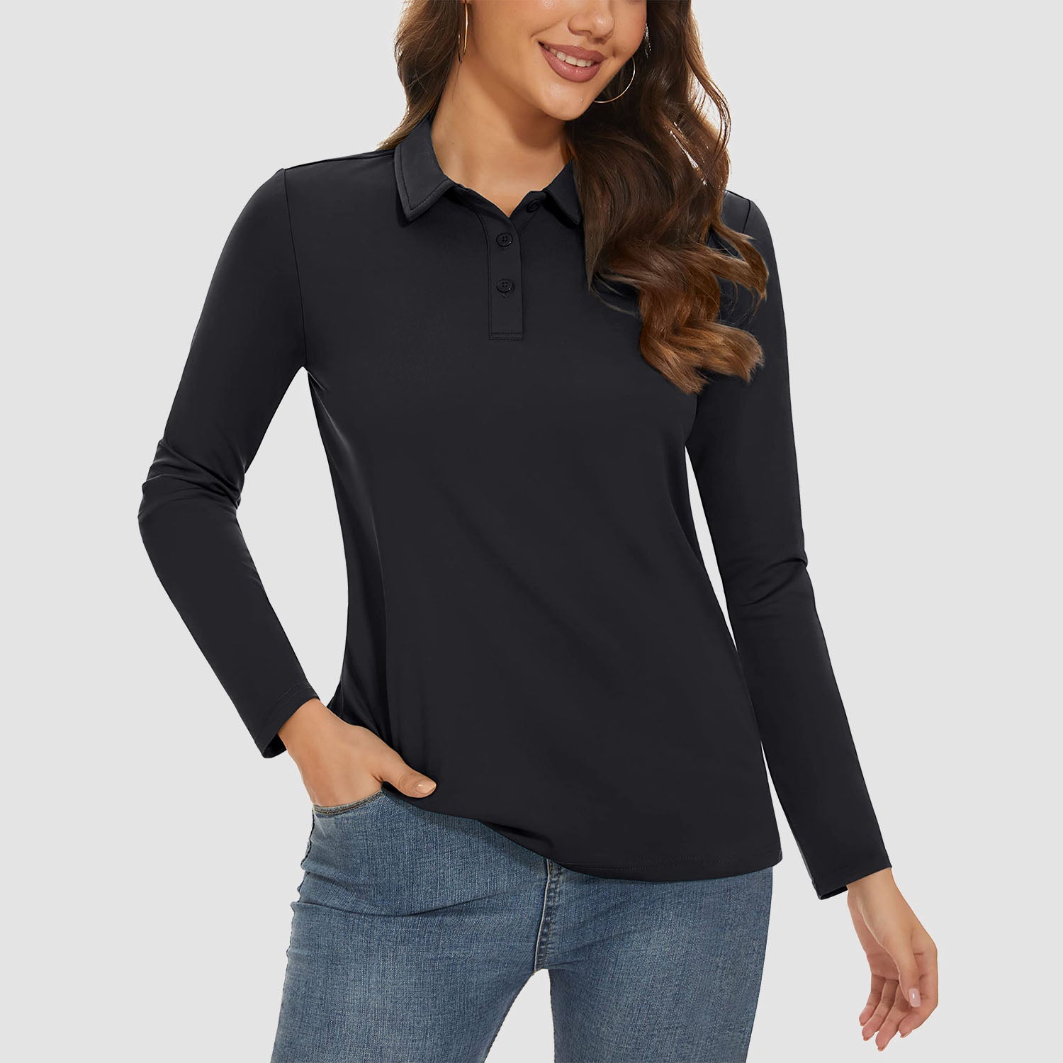 Women's UPF 50+ Long Sleeve Golf Shirts - MAGCOMSEN