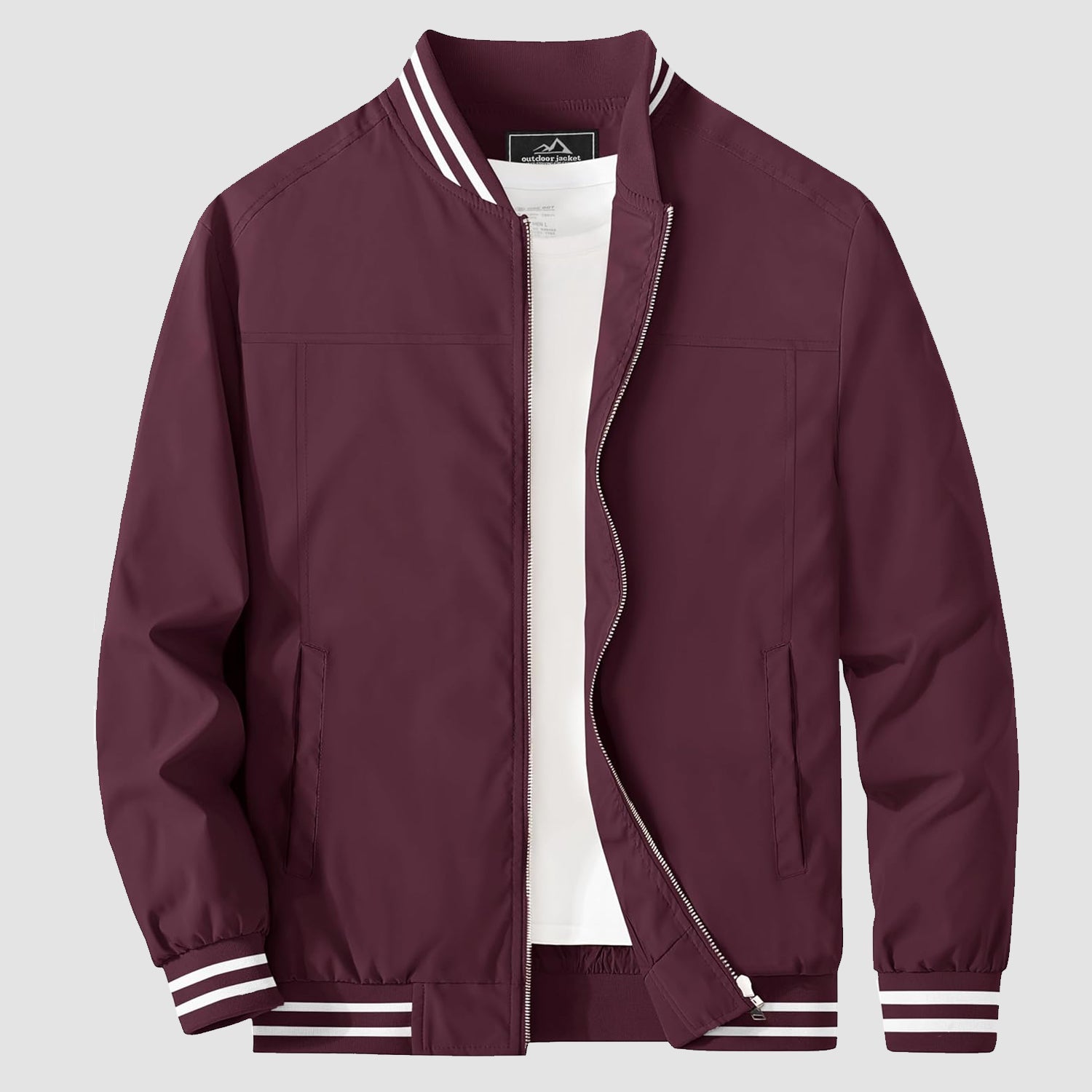 Men's Lightweight Bomber Jacket Casual Windbreaker - MAGCOMSEN