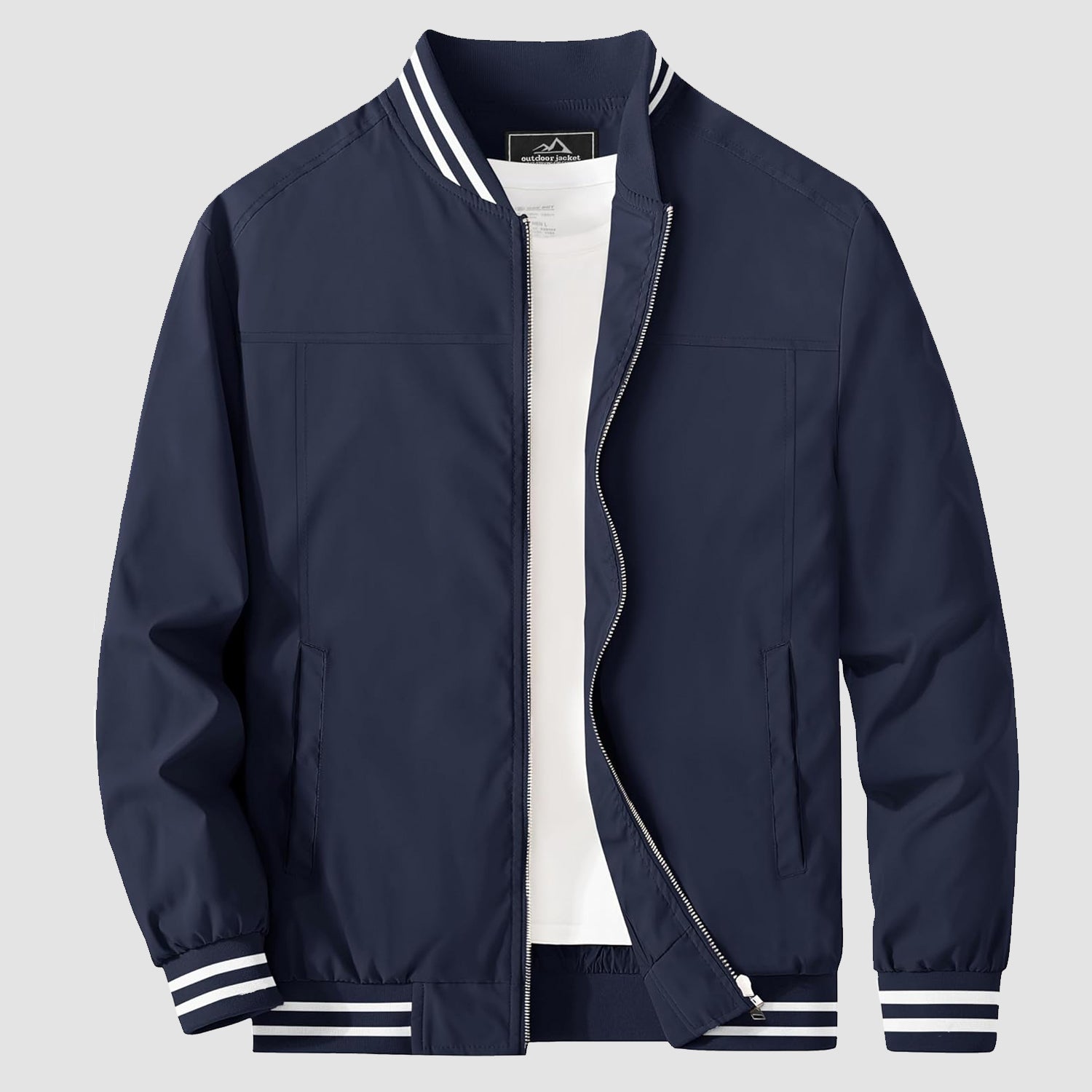 Men's Lightweight Bomber Jacket Casual Windbreaker - MAGCOMSEN