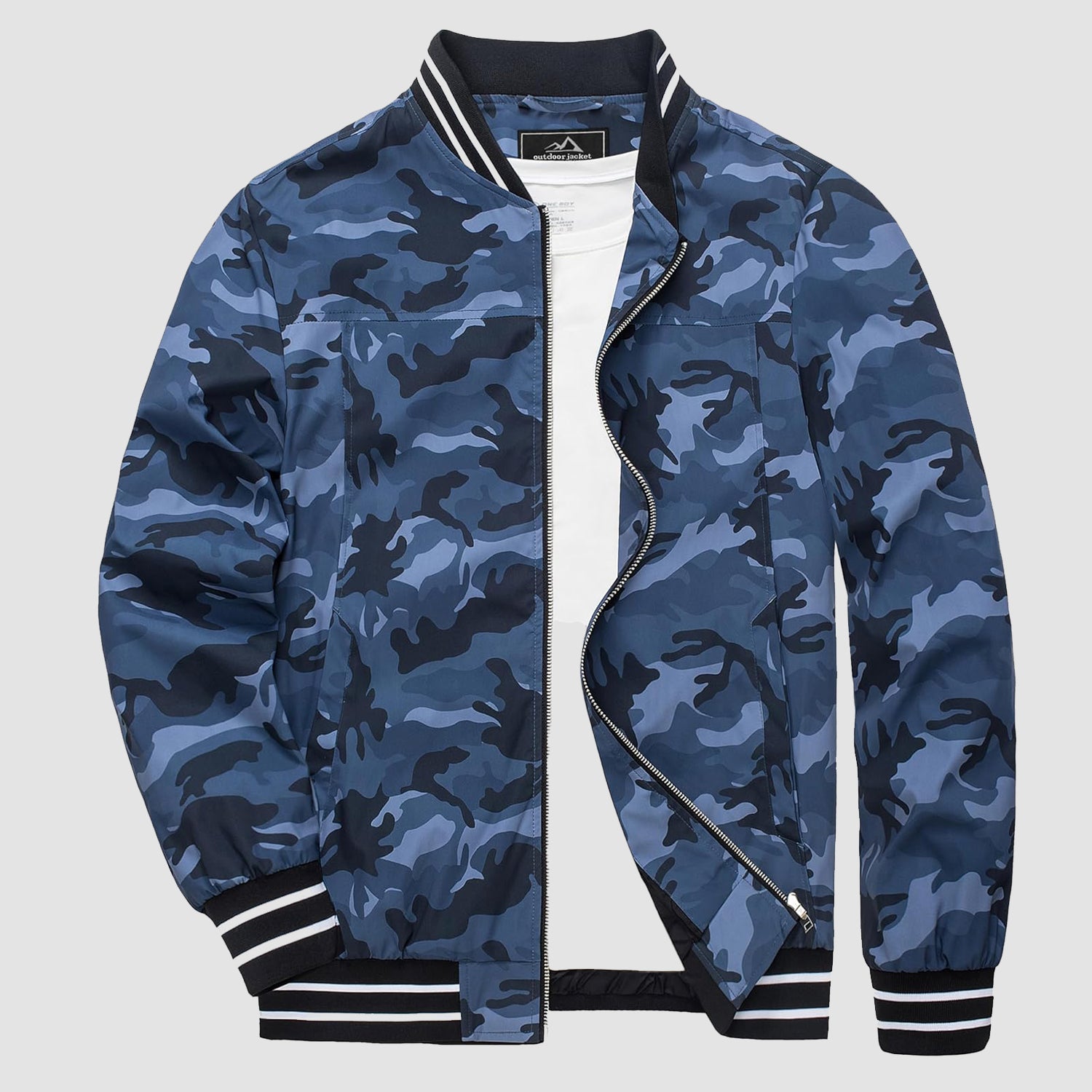 Men's Lightweight Bomber Jacket Casual Windbreaker - MAGCOMSEN