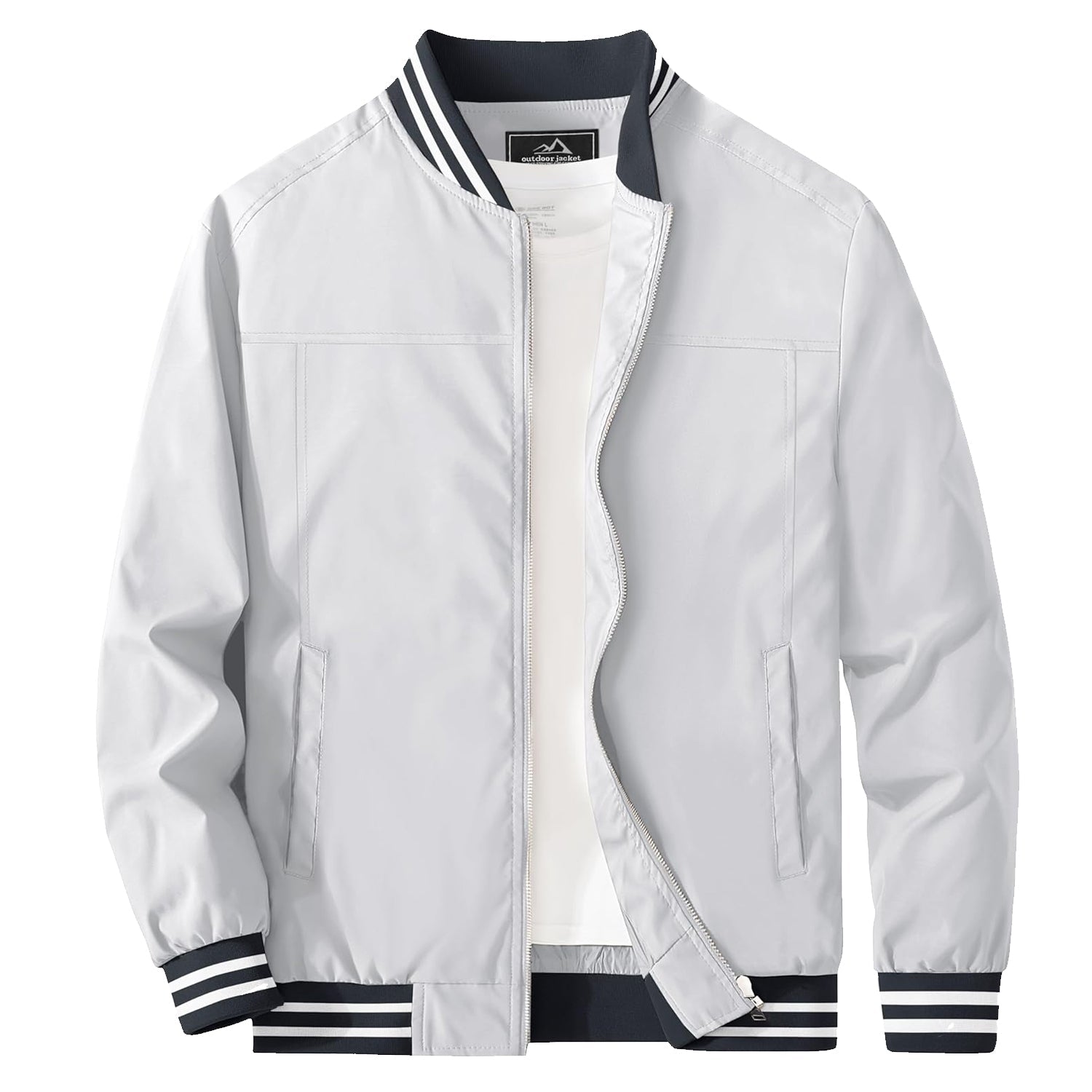 Men's Lightweight Bomber Jacket Casual Windbreaker - MAGCOMSEN