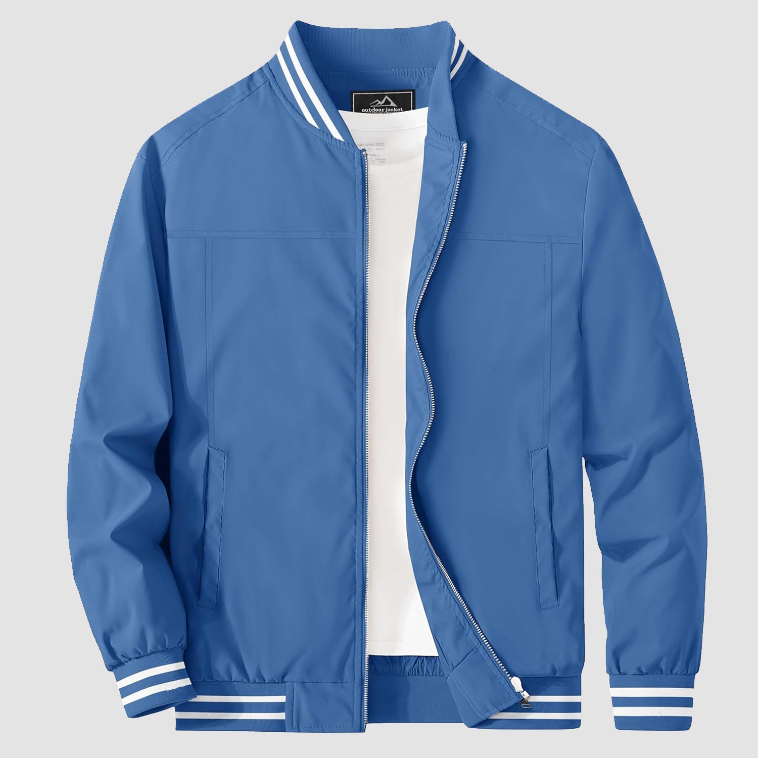 Men's Lightweight Bomber Jacket Casual Windbreaker - MAGCOMSEN