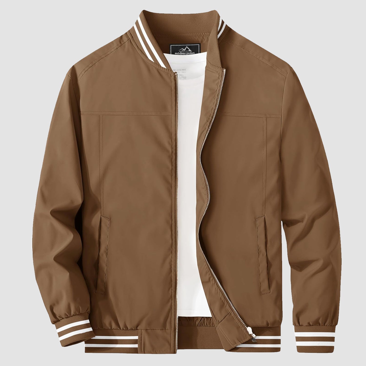 Men's Lightweight Bomber Jacket Casual Windbreaker - MAGCOMSEN