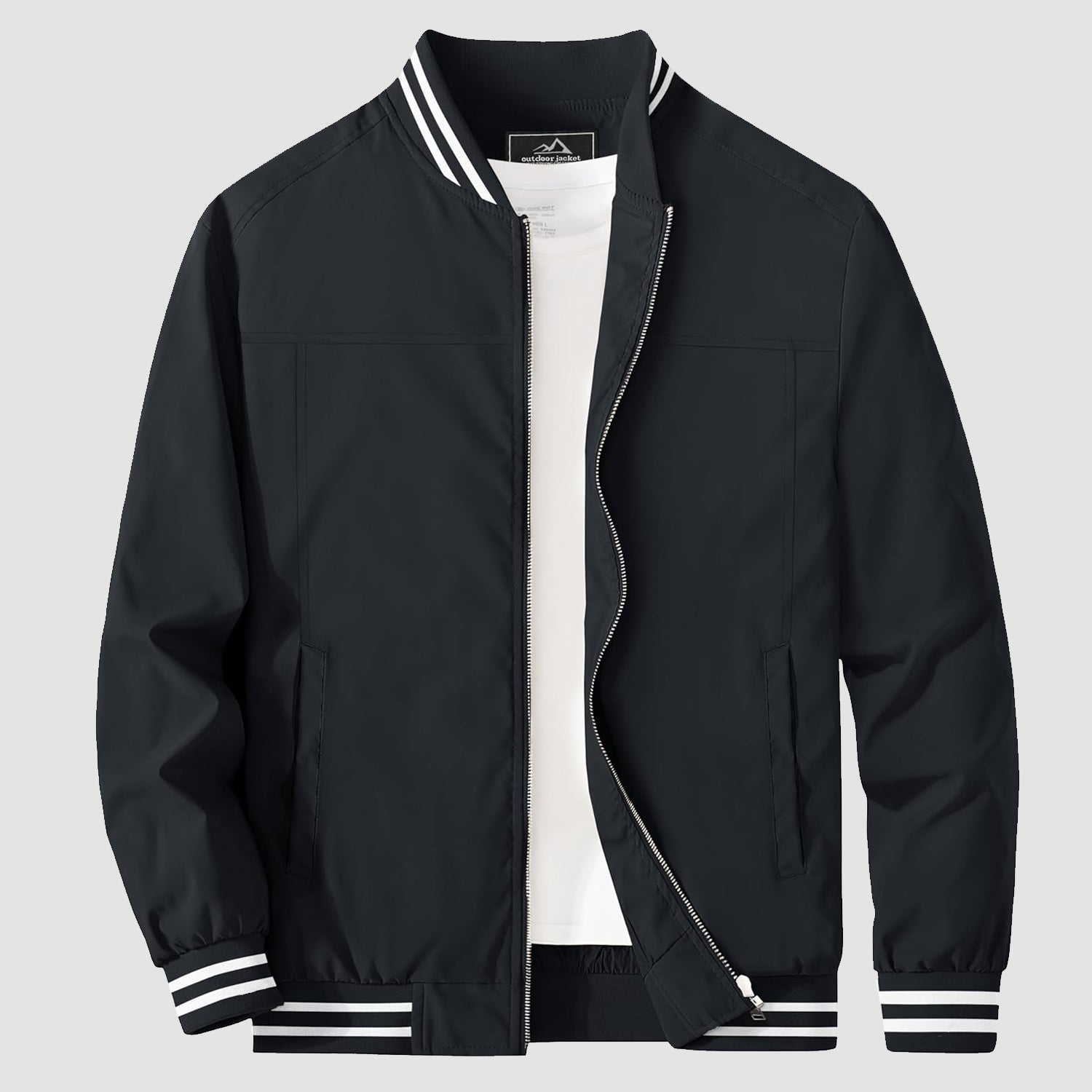 Men's Lightweight Bomber Jacket Casual Windbreaker - MAGCOMSEN
