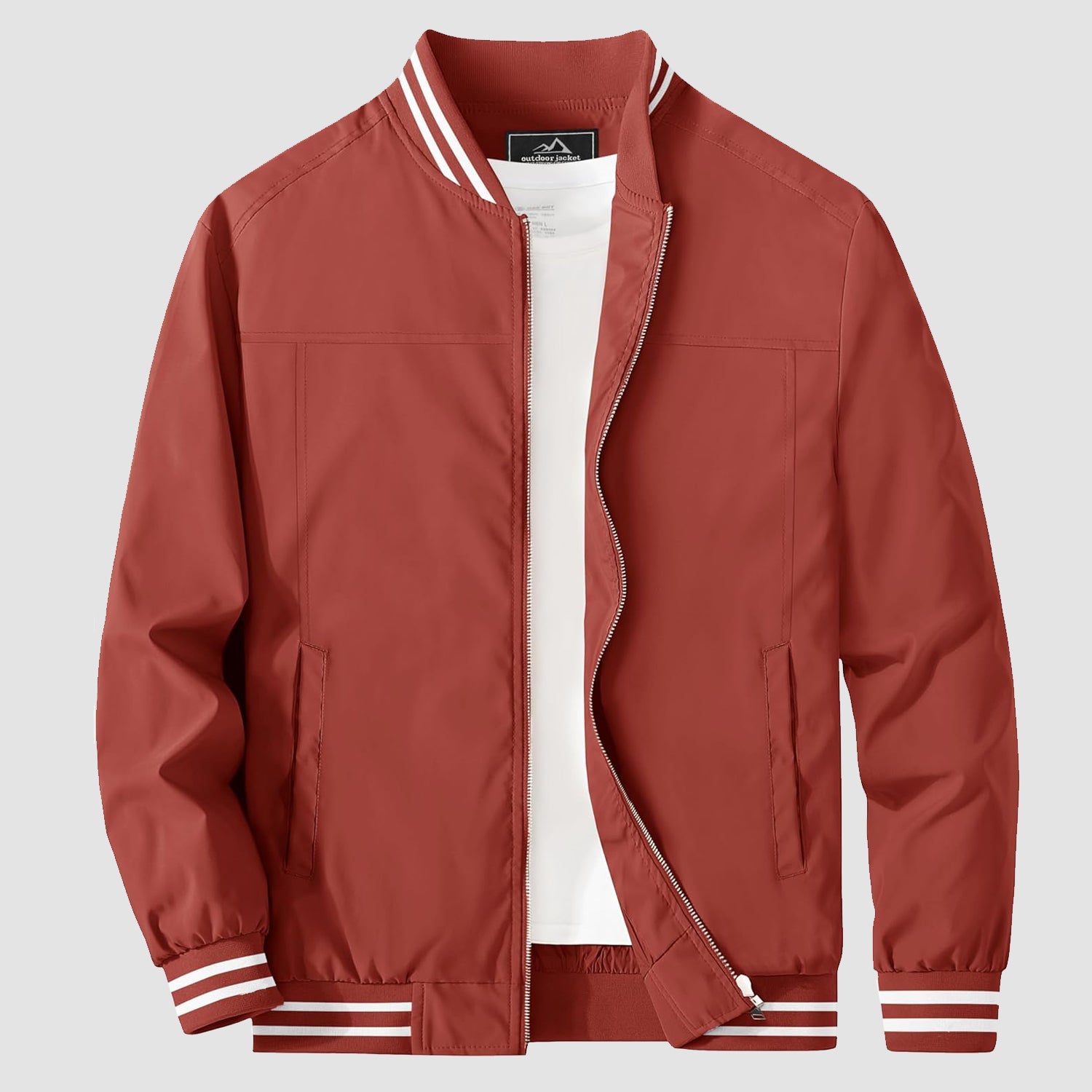 Men's Lightweight Bomber Jacket Casual Windbreaker - MAGCOMSEN