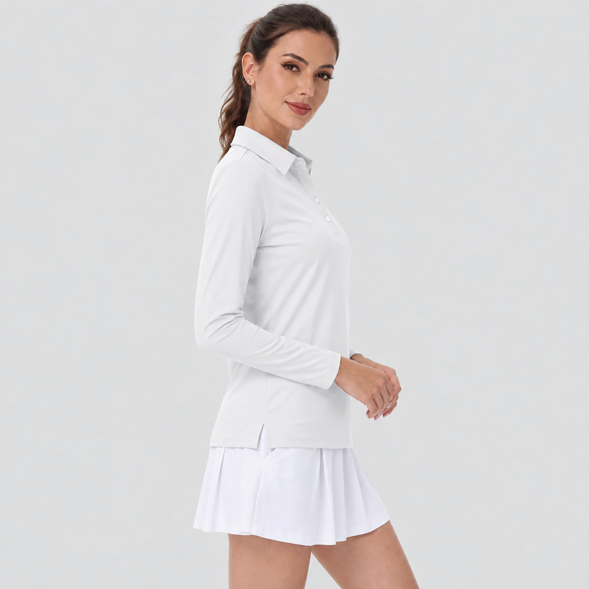 Women's UPF 50 Long Sleeve GolF Shirt Quick Dry Golf Hiking Top