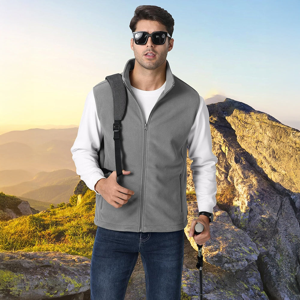 Men's Fleece Vest Lightweight Warm Winter Outerwear