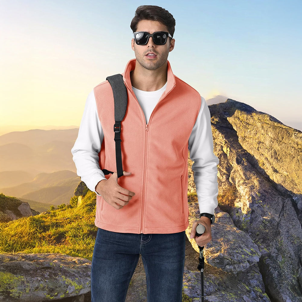 Men's Fleece Vest Lightweight Warm Winter Outerwear