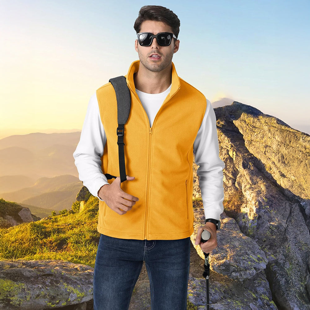 Men's Fleece Vest Lightweight Warm Winter Outerwear