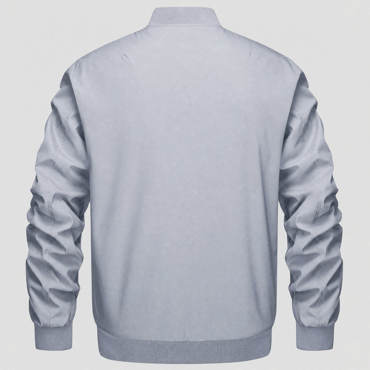 Light Grey MAGCOMSEN Men's Bomber Jacket – Casual Zip-Up Windbreaker in #Color_Light Grey