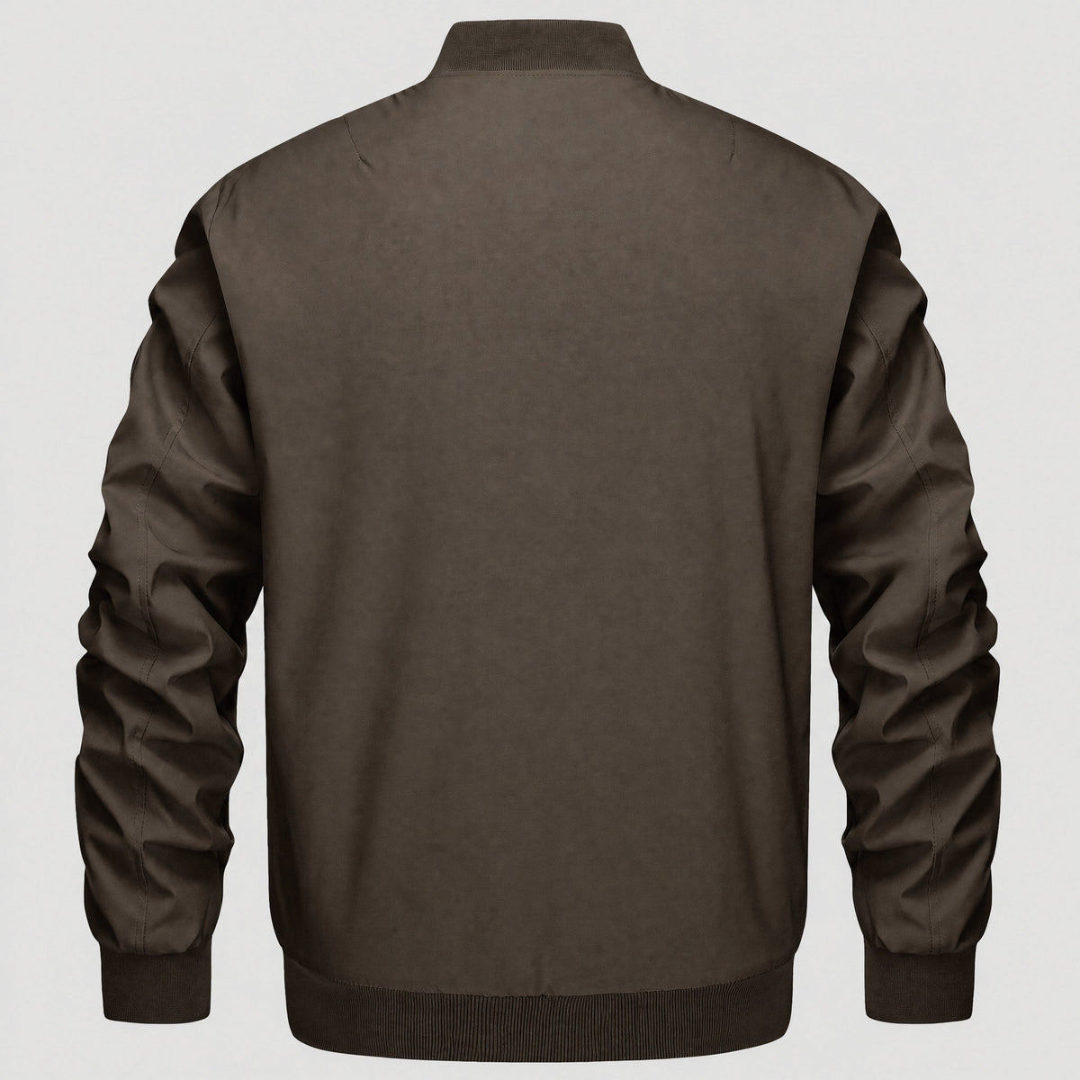 Coffee MAGCOMSEN Men's Bomber Jacket – Casual Zip-Up Windbreaker in #Color_Coffee