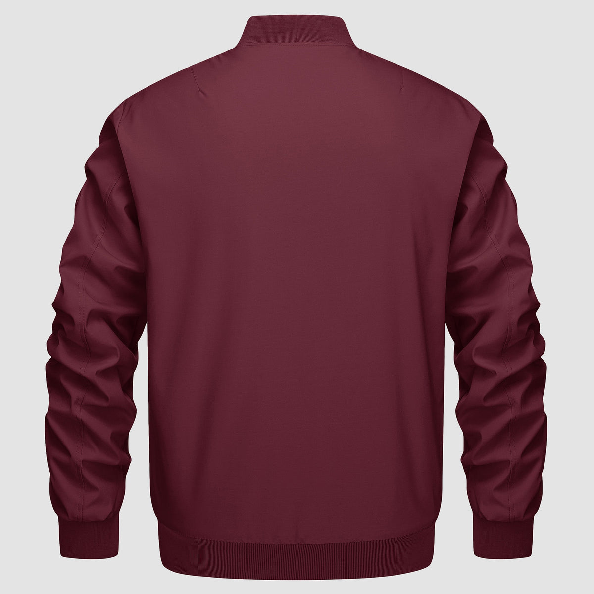 Brown MAGCOMSEN Men's Bomber Jacket – Casual Zip-Up Windbreaker in #Color_Brown
