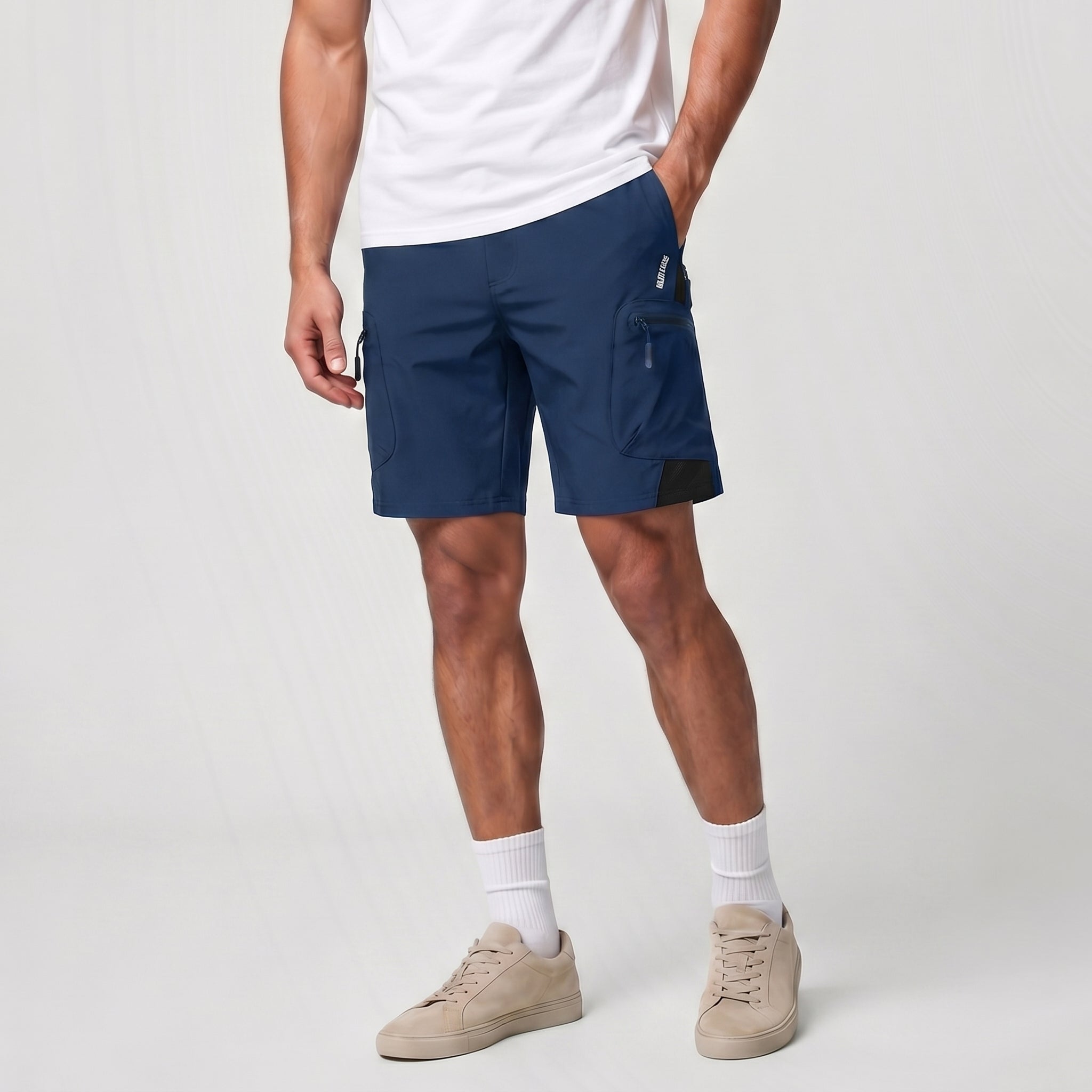 Men's Hiking Cargo Shorts - Water Resistant Quick Dry Golf Shorts Royal Blue by MAGCOMSEN