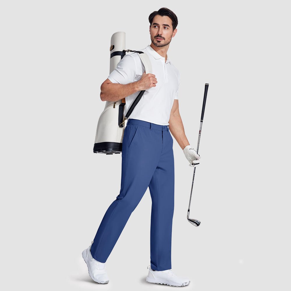 Men's Lightweight Quick-Dry Hiking Pants - Stretch Travel Pants Blue Grey by MAGCOMSEN