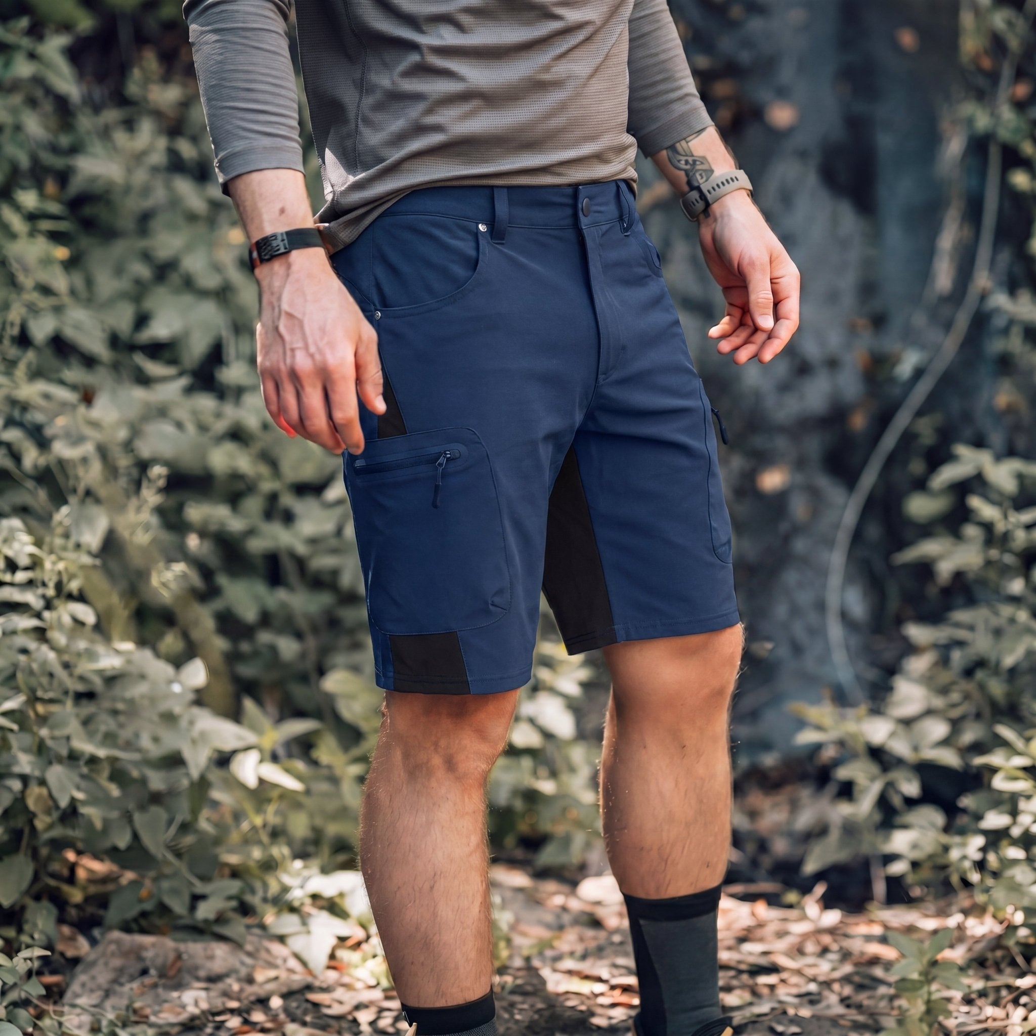 Royal Blue Men's Quick Dry Cargo Shorts - MAGCOMSEN #Color_Royal Blue