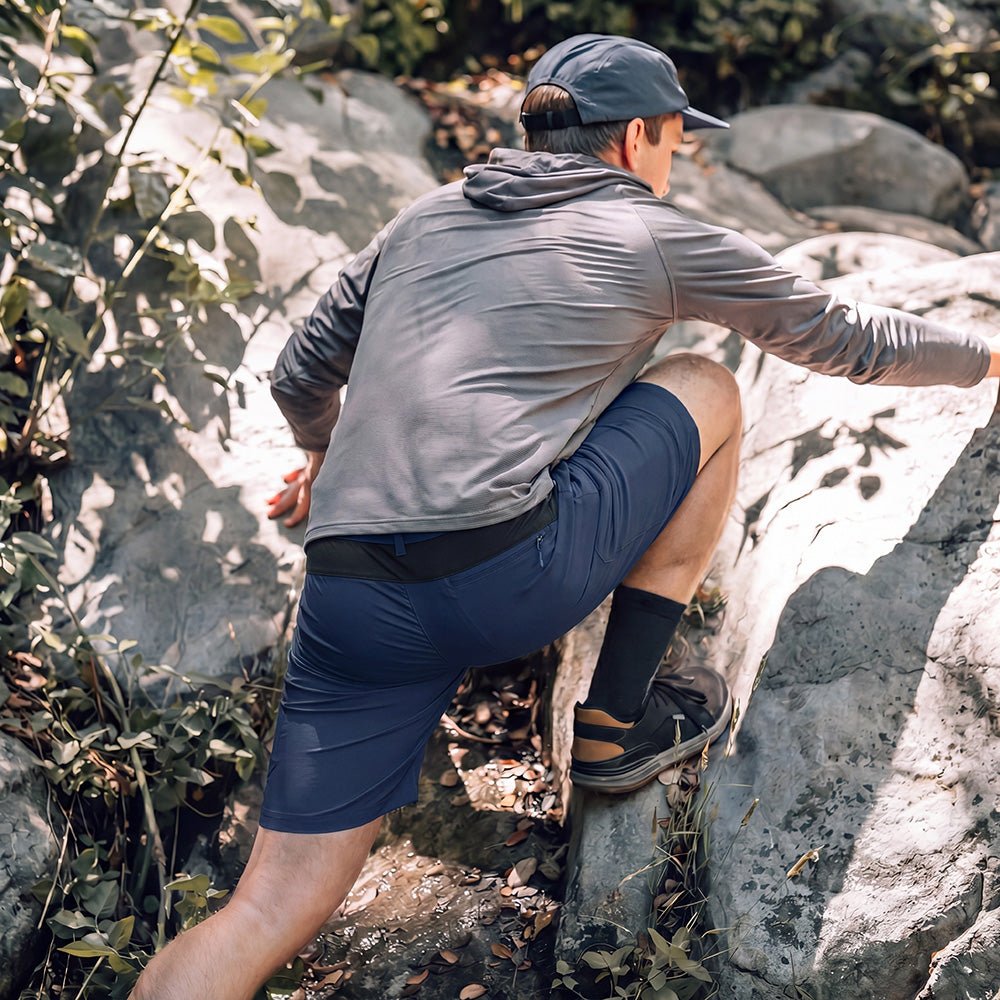 Royal Blue Men's Quick Dry Cargo Shorts - MAGCOMSEN #Color_Royal Blue