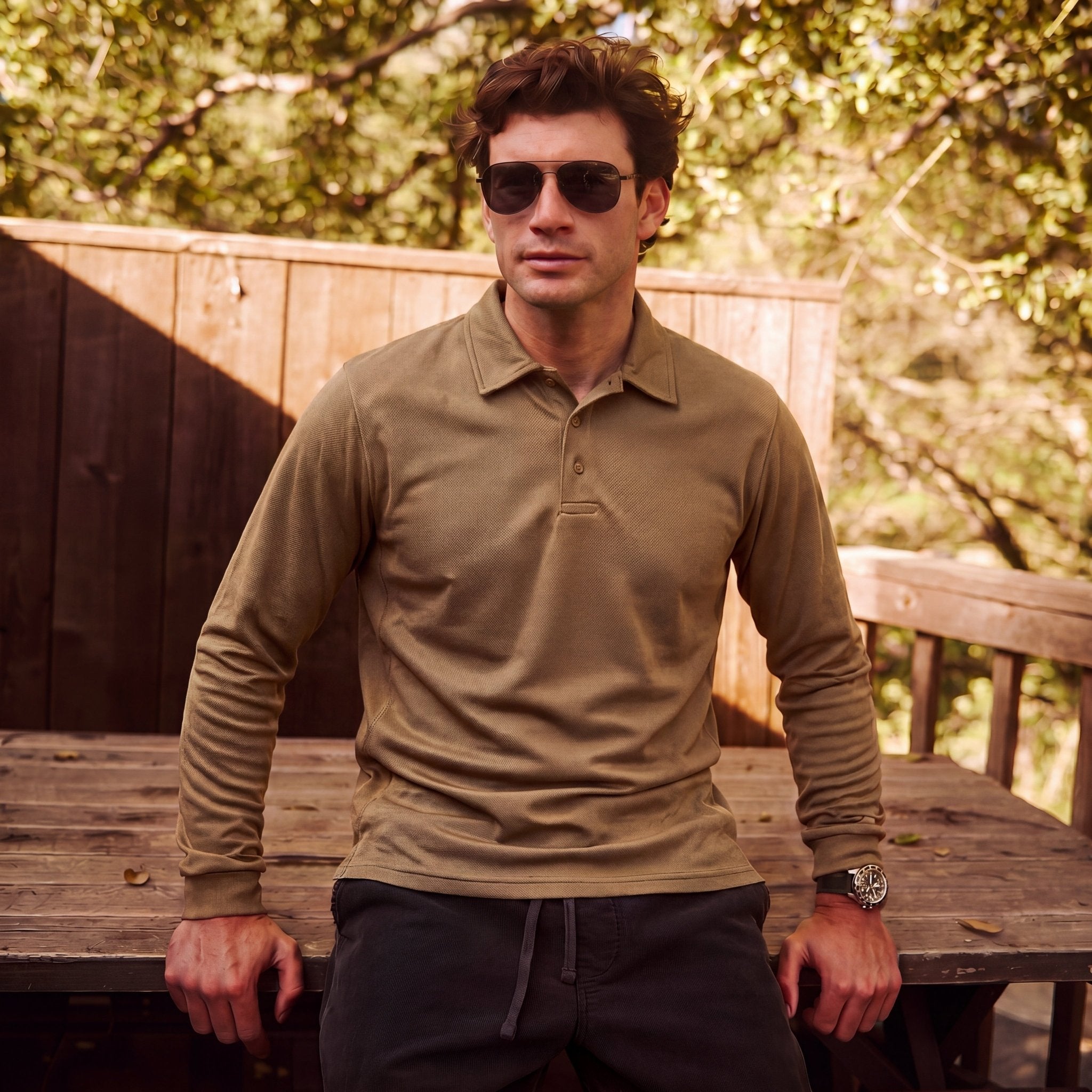 Men's Quick - Dry Tactical Polo Shirt – Golf & Performance Navy by MAGCOMSEN