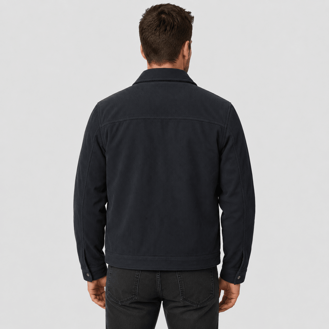 Men's Sherpa-Lined Corduroy Winter Jacket Dark Brown by MAGCOMSEN