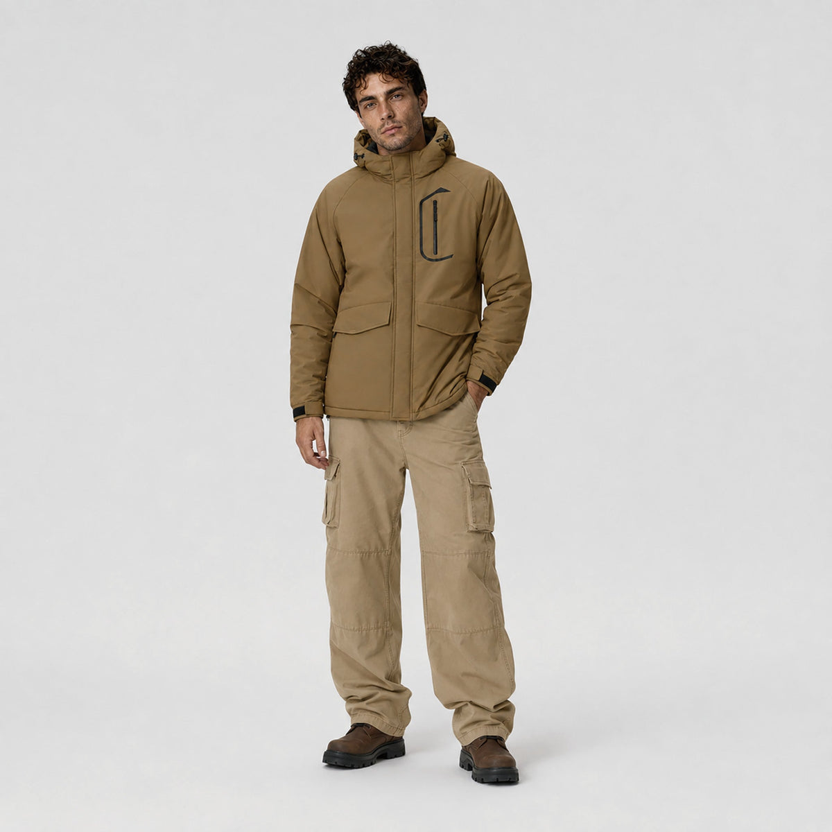 Men's Waterproof Ski Jacket 10k Fleece Lined Winter Snowboard Coat with 7 Pockets Coffee by MAGCOMSEN