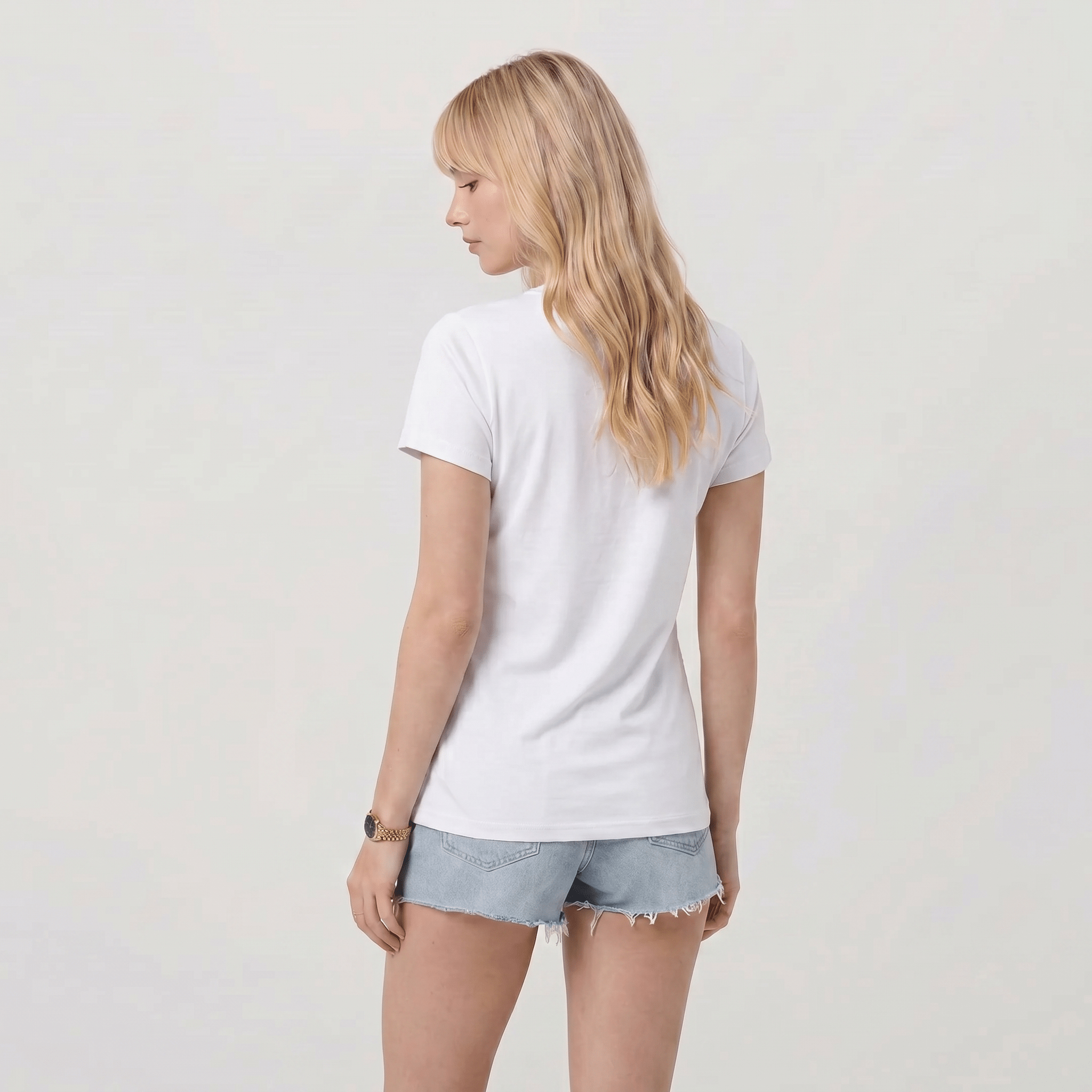 Women UPF 50 Plus V Neck Workout Top - Cooling Quick Dry Hiking Shirt White by MAGCOMSEN
