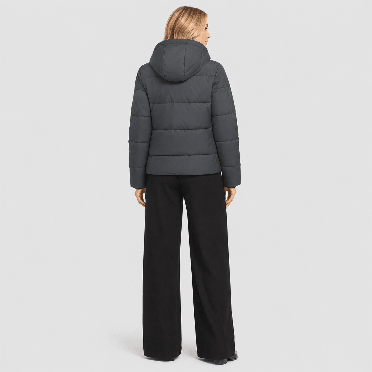 Dark Grey MAGCOMSEN Women’s Hooded Down Jacket Lightweight Thermal Quilted Winter Coat in #Color_Dark Grey