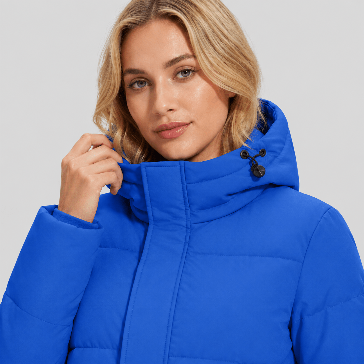 Royal Blue MAGCOMSEN Women's Long Down Parka Waterproof Hooded Winter Puffer Coat in #Color_Royal Blue