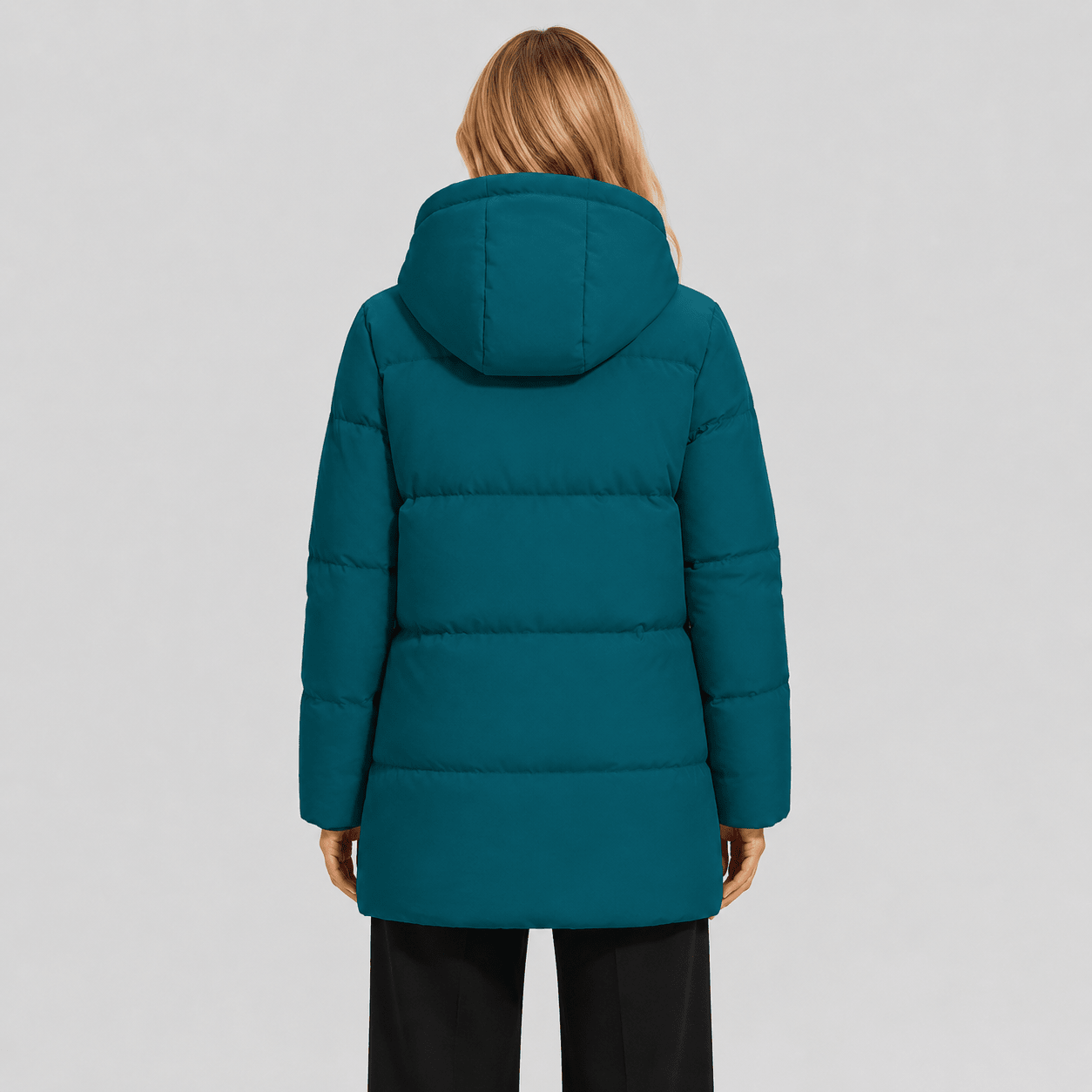 Navy MAGCOMSEN Women's Long Down Parka Waterproof Hooded Winter Puffer Coat in #Color_Navy