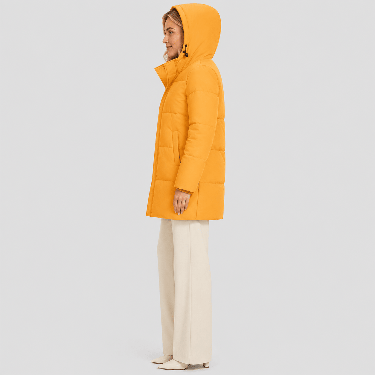 Brown MAGCOMSEN Women's Long Down Parka Waterproof Hooded Winter Puffer Coat in #Color_Brown