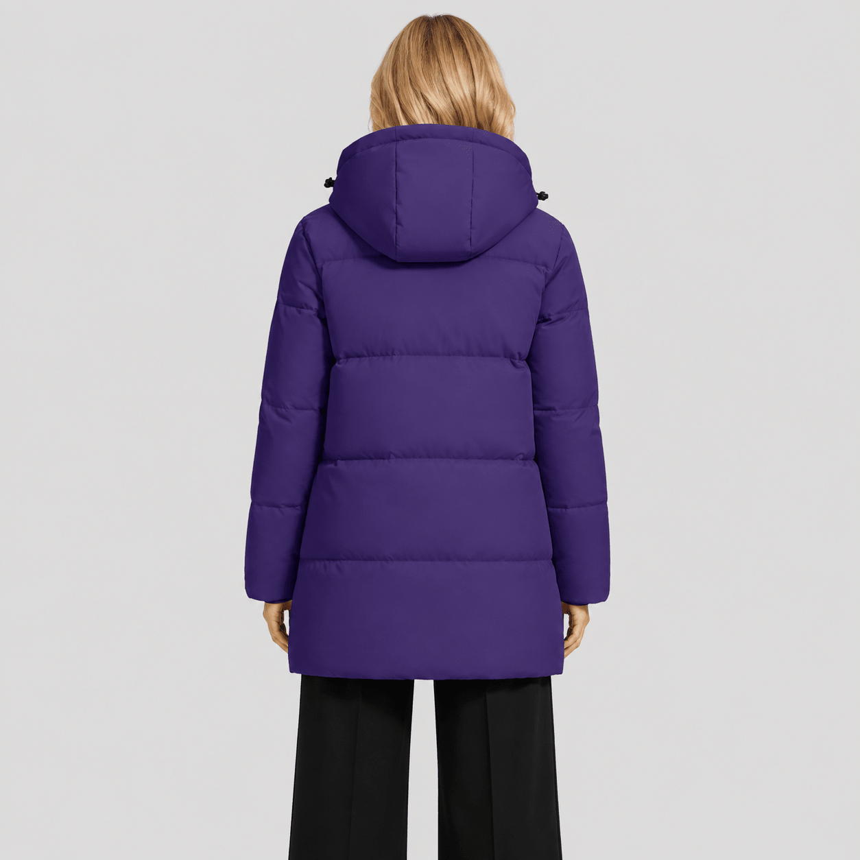 Dark Purple MAGCOMSEN Women's Long Down Parka Waterproof Hooded Winter Puffer Coat in #Color_Dark Purple