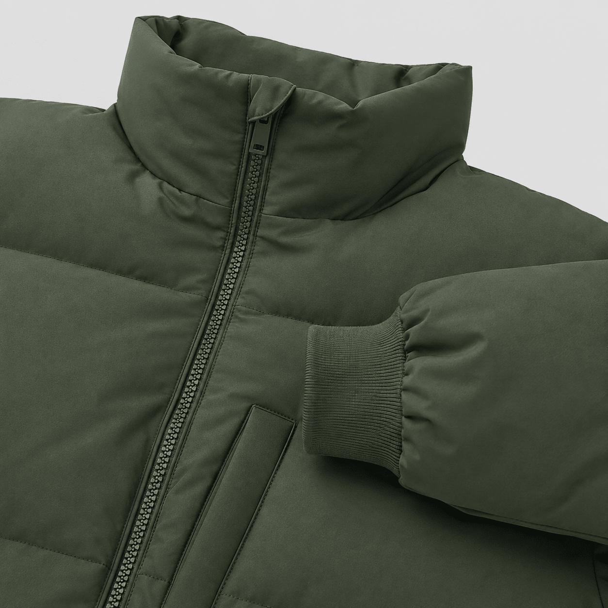 Army Green MAGCOMSEN Women’s Quilted Down Jacket Warm Water Resistant Puffer Winter Coat in #Color_Army Green