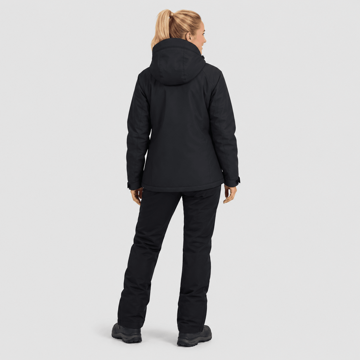 Women's Waterproof Ski Jacket - Insulated Winter Snow Coat with Hood Black by MAGCOMSEN