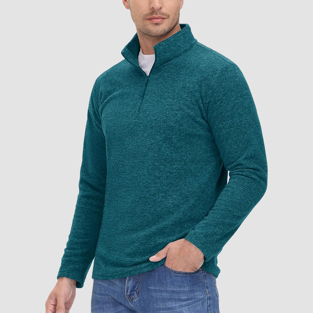 Men's 1/4 Zip Pullover Shirt Long Sleeve Sweatshirts - MAGCOMSEN
