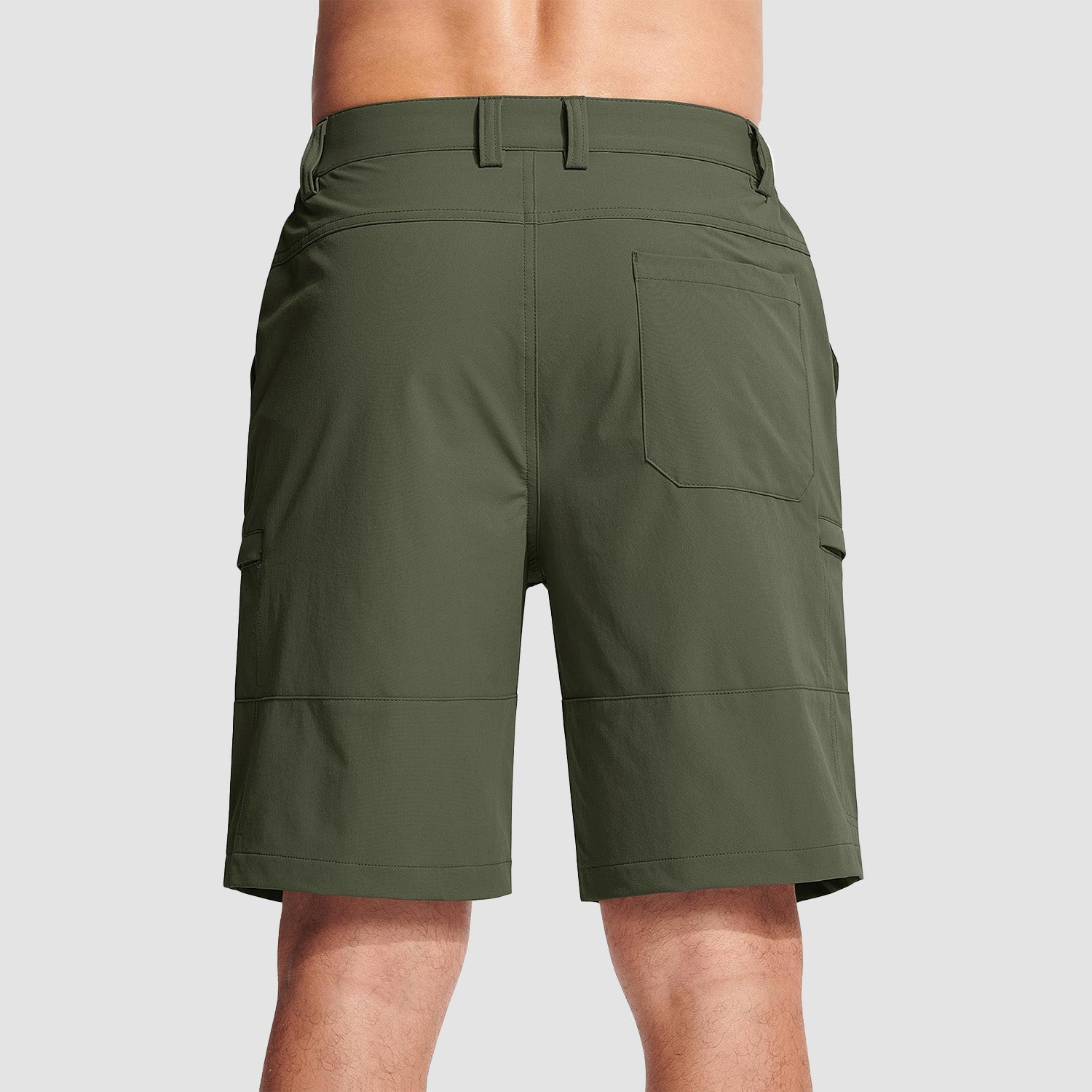 Army Green Men's Casual Quick-Dry 5 Pockets Cargo Short - MAGCOMSEN