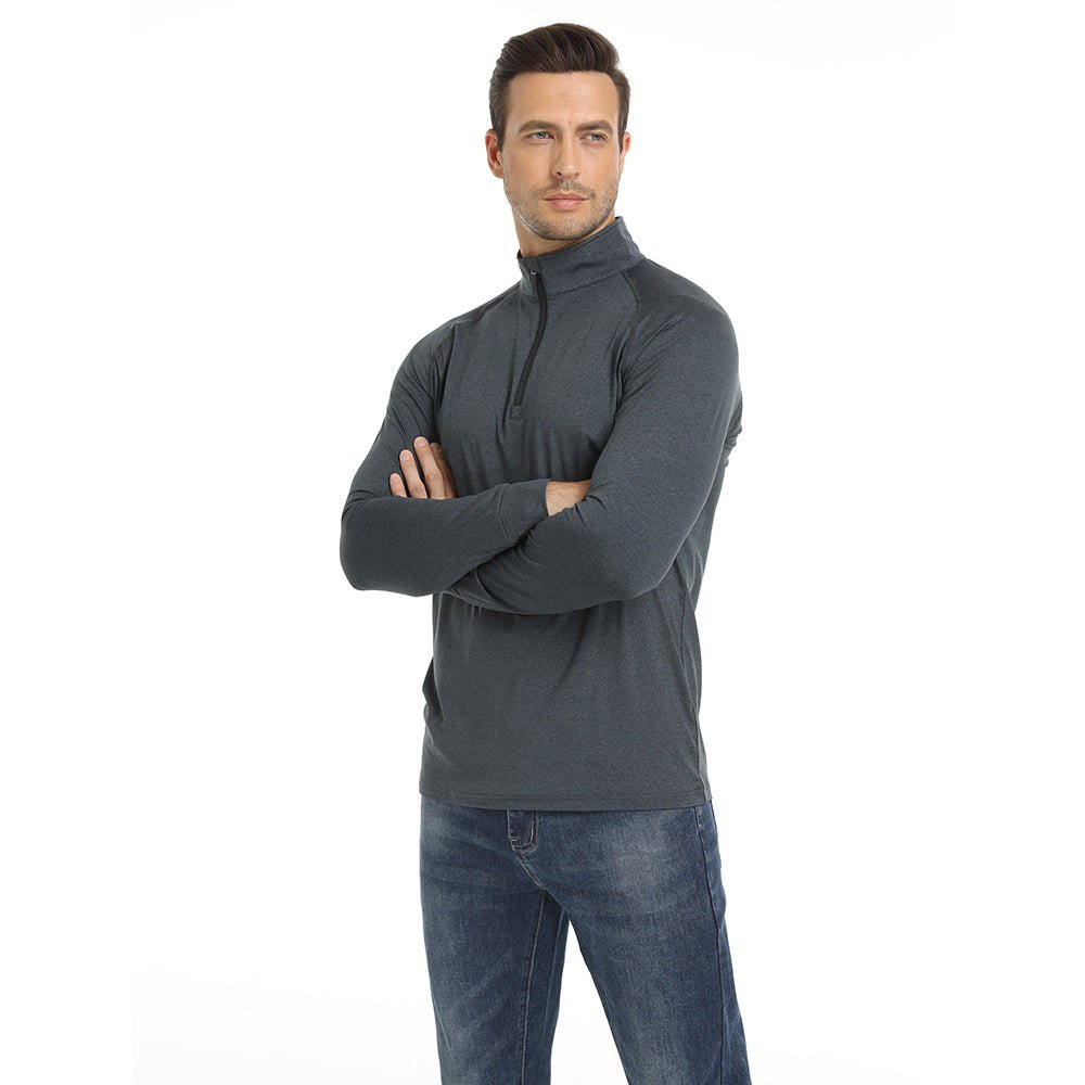 Violet Men's Lands End UPF50+ Sun Shirt, Long Sleeve Quick Dry - MAGCOMSEN