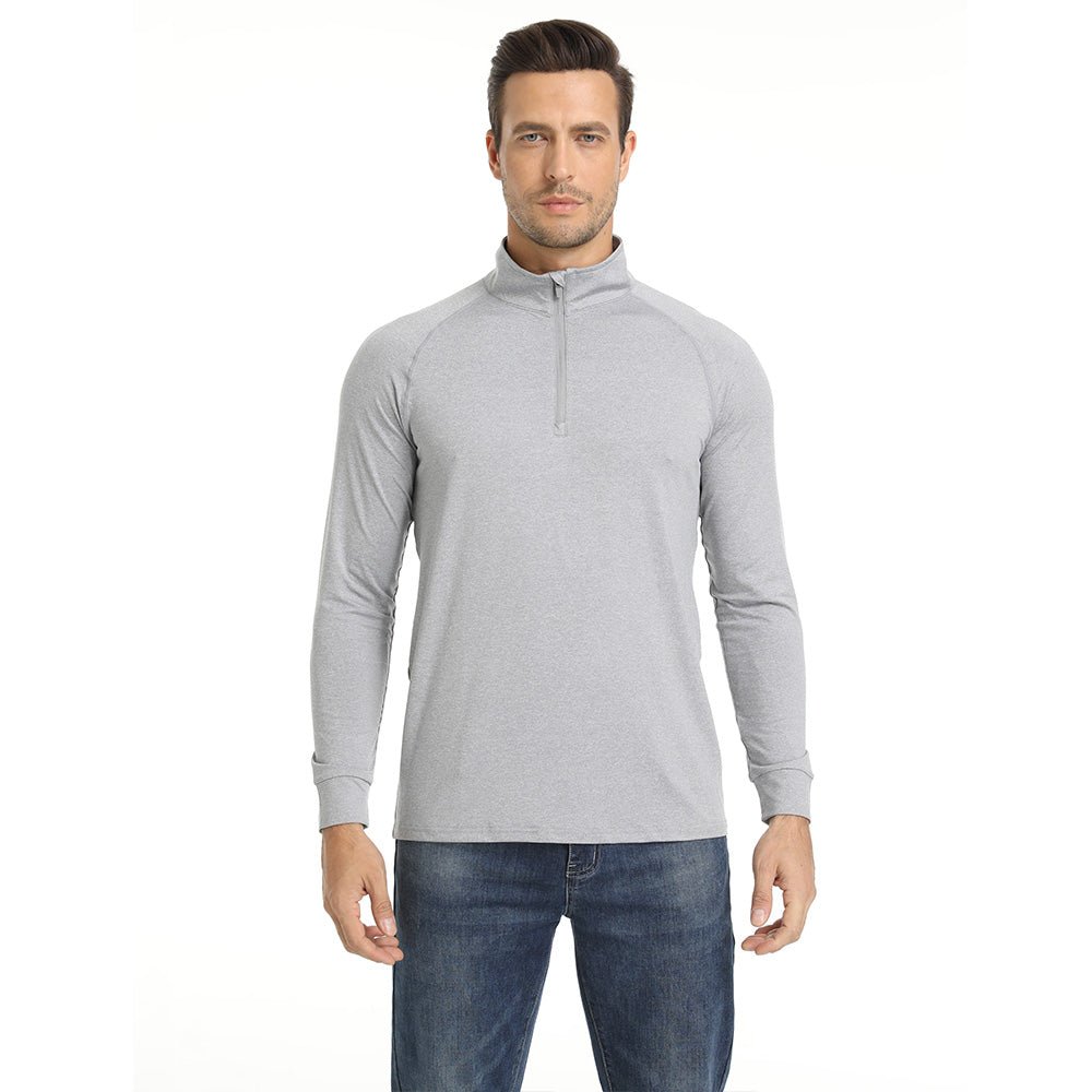 Violet Men's Lands End UPF50+ Sun Shirt, Long Sleeve Quick Dry - MAGCOMSEN