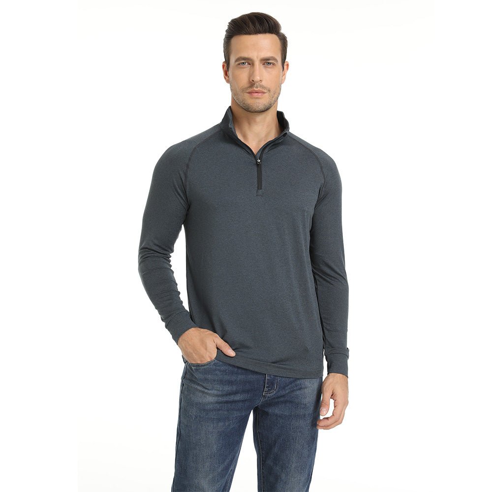 Violet Men's Lands End UPF50+ Sun Shirt, Long Sleeve Quick Dry - MAGCOMSEN