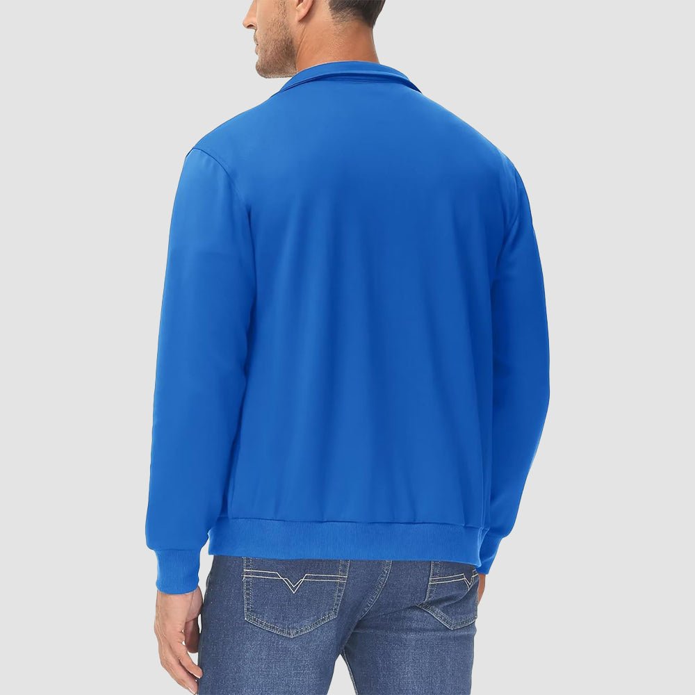 Men's Lightweight Full - Zip Track Jacket with Pockets - MAGCOMSEN