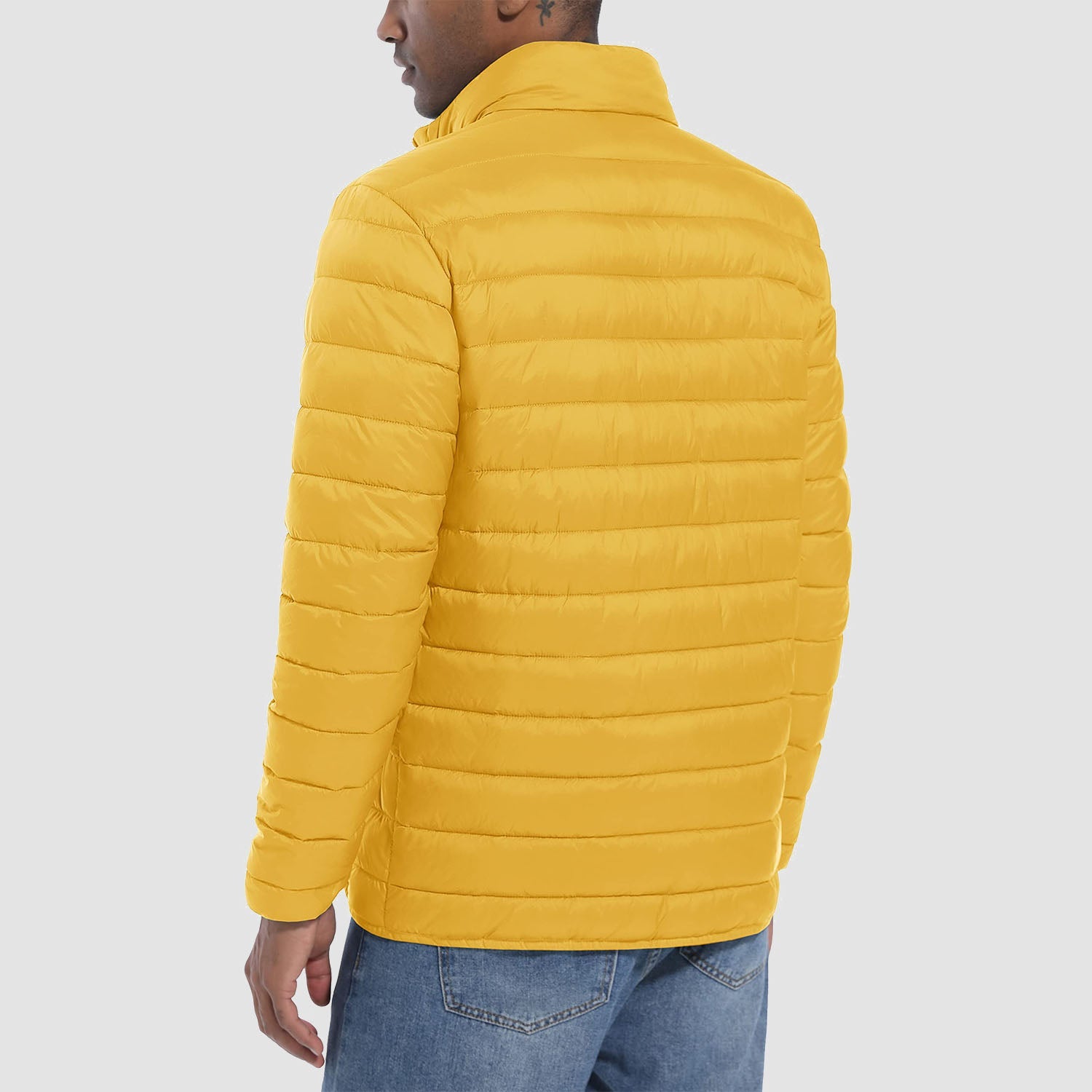 Men's Lightweight Puffer Jacket – Water-Repellent Winter Coat - MAGCOMSEN