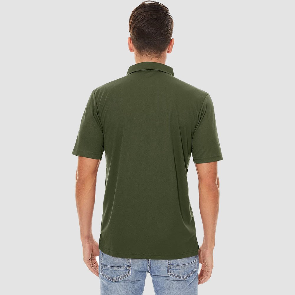 Men's Polo Quick Dry Short Sleeve Golf Polo - MAGCOMSEN