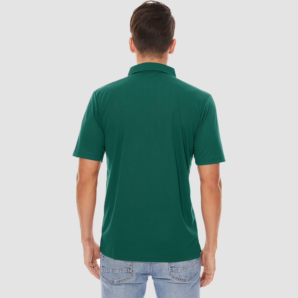 Men's Polo Quick Dry Short Sleeve Golf Polo - MAGCOMSEN
