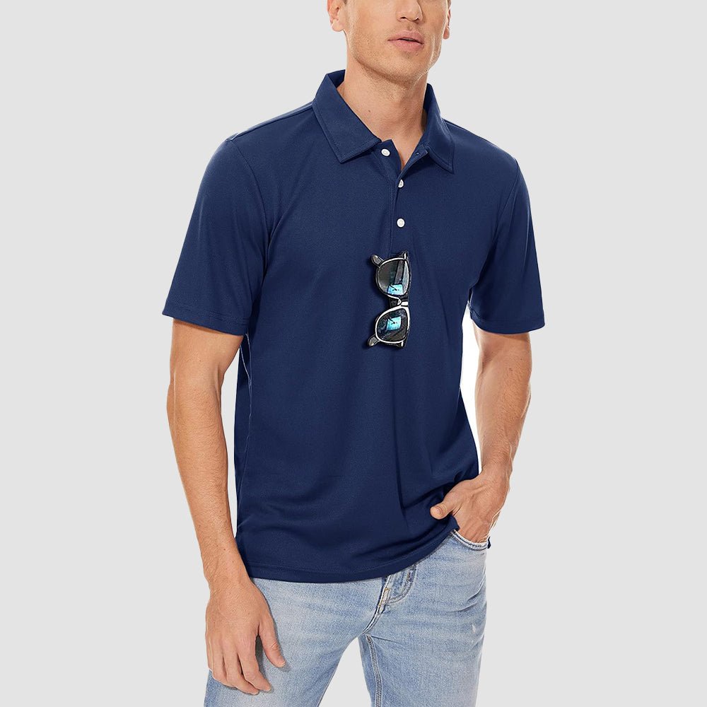 Men's Polo Quick Dry Short Sleeve Golf Polo - MAGCOMSEN