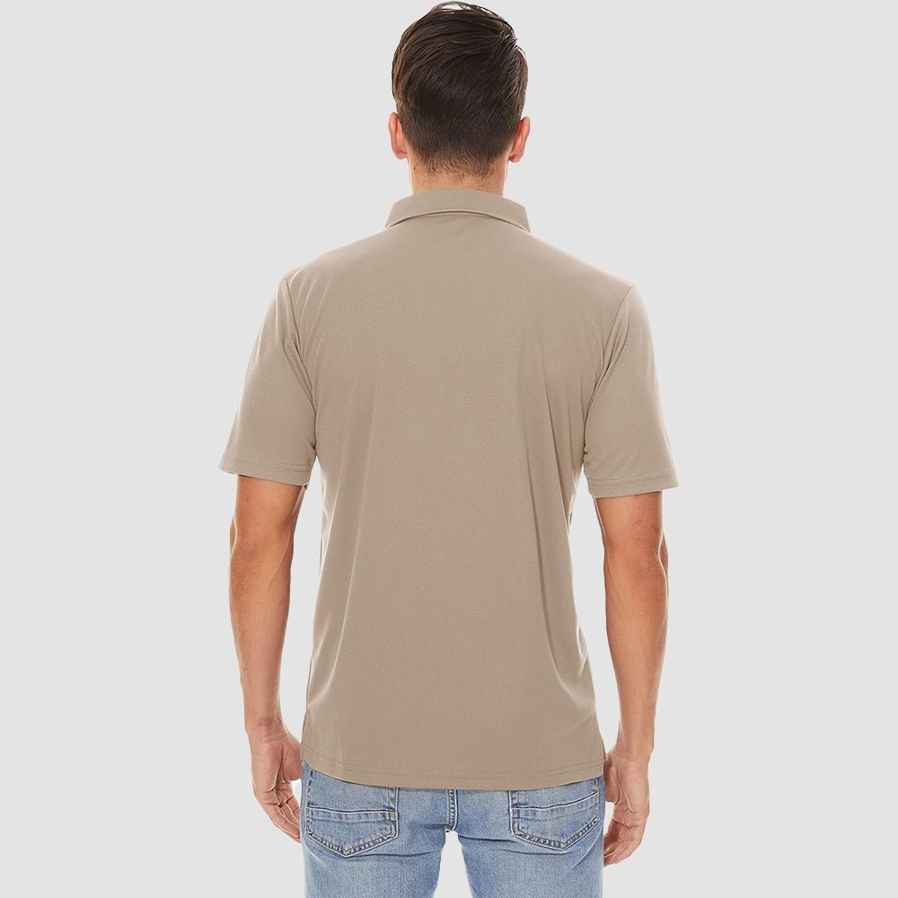 Men's Polo Quick Dry Short Sleeve Golf Polo - MAGCOMSEN