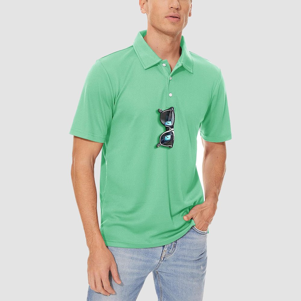 Men's Polo Quick Dry Short Sleeve Golf Polo - MAGCOMSEN