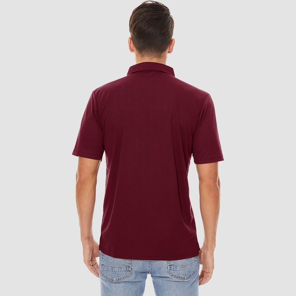 Men's Polo Quick Dry Short Sleeve Golf Polo - MAGCOMSEN