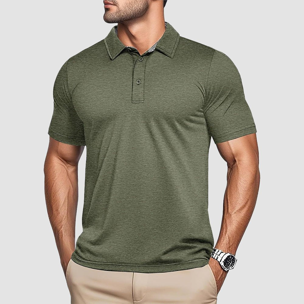 Men's Quick - Dry Performance Polo Golf Shirt - MAGCOMSEN