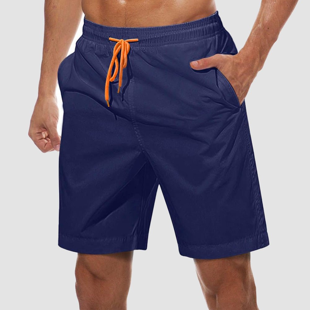 blue2 Men's Quick Dry Swim Trunks - Mesh Lining, Multi - Pocket Shorts - MAGCOMSEN