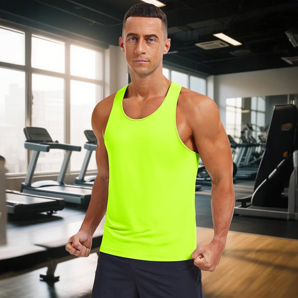 Men's Quick Dry UPF 80+ Athletic Y - Back Summer Tank - MAGCOMSEN