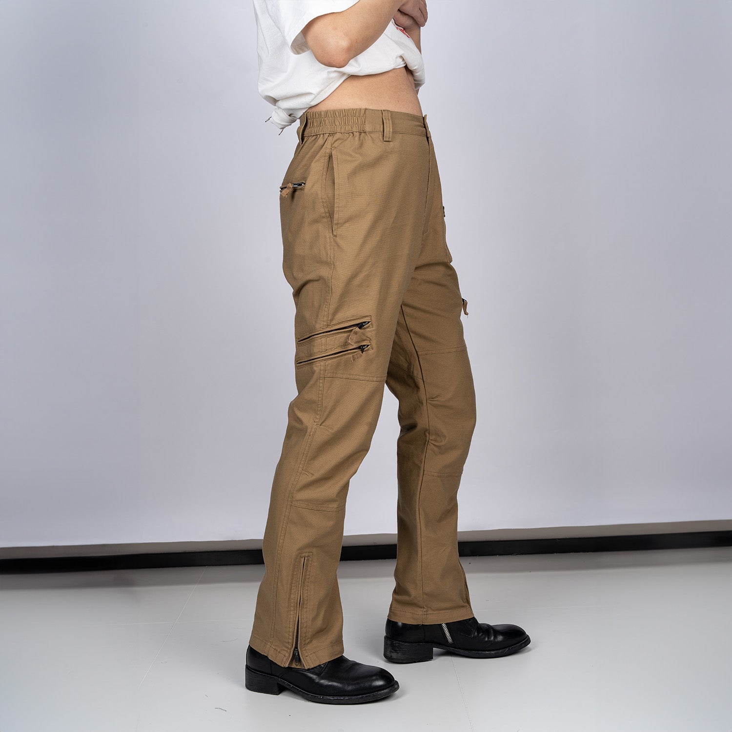 Men's Tactical Cargo Pants with 9 Pockets for Hiking - MAGCOMSEN Color_Dark Khaki