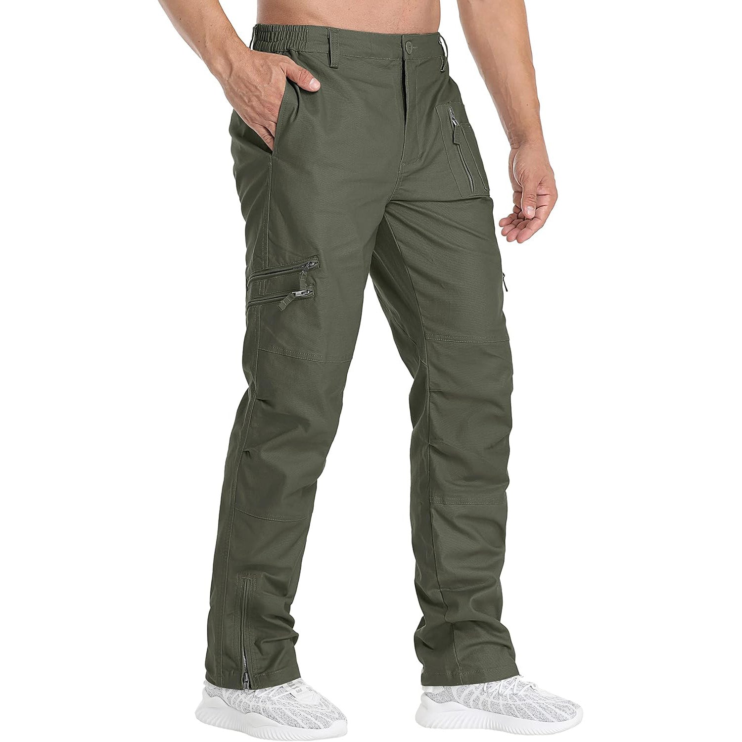 Men's Tactical Cargo Pants with 9 Pockets for Hiking - MAGCOMSEN